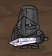 Regular Stove Face wielding a Gladiator Sword