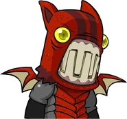 Fire Demon; a character that can be unlocked by completing the game as Orange Knight.
