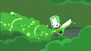 An image of Green Knight shown when opening the game.