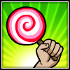 Newgrounds' Level 2 image showing the NG Lollipop as it originally appeared.