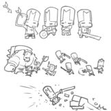 Diseños en blanco de Castle Crashers