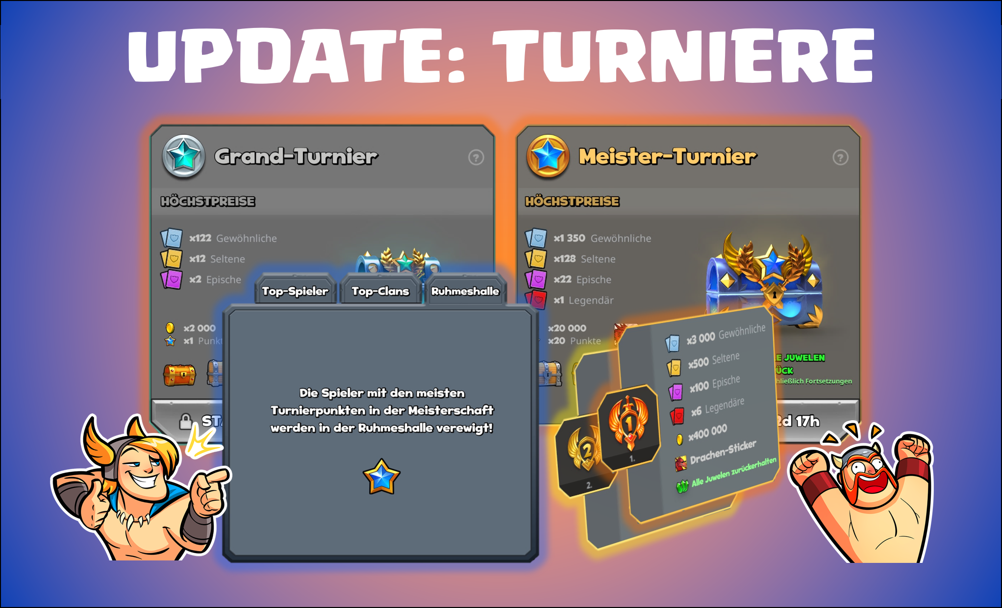 Update: Turniere