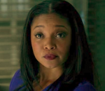 Lanie glaring at Esposito