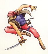 Grant artwork from the Tokuma Shoten Akumajō Densetsu Guide Book.