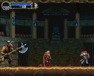 Wolf mino2.gif (2.49 MB) The Werewolf launches himself spinning straightforward and the Minotaur catches him in midair and throws him to the ceiling, with the former then launching himself to the ground.