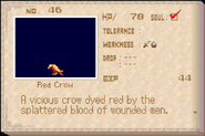 Red Crow enemy list entry from Aria of Sorrow.