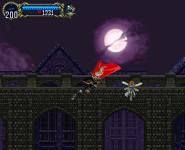 Alucard's alternate jump kick by equipping a Fist weapon in Symphony of the Night.