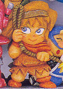 Rickle transformed as Simon Belmont from the Wai Wai World 2 cover artwork (1991).