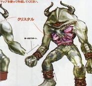 Liquid Golem concept art from the BradyGames Curse of Darkness Official Strategy Guide.