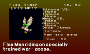 Flea Rider enemy list entry from The Dracula X Chronicles version of Symphony of the Night.