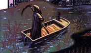 Ferryman artwork from a Simon's Quest magazine advertisement.