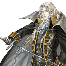 Alucard Aus Castlevania III und Castlevania: Symphony of the Night. Kann schwarze Magie benutzen, nachdem er die nötigen Schriftrollen dafür gefunden hat.