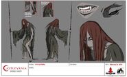 Stitchy Witchy model sheet from the Castlevania animated series.