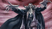 Dracula in the intro cutscene of the Apple Arcade version of the game.