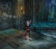 Hector equipped with the Warhammer in Curse of Darkness.