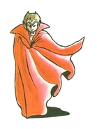 Count Dracula from the Japanese Simon's Quest instruction booklet.