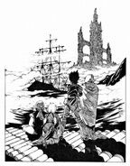 A ghost ship from The Legend of Satanic Castle gamebook.