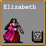 Elizabeth's select profile in Vampire Survivors.