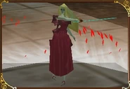 One of Rosa's attacks in Castlevania 64 resembles the Aura Blast.