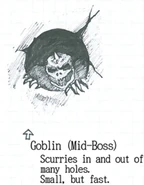 Goblin early concept art for The Adventure published in The History of Castlevania.