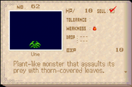 Une enemy list entry from Aria of Sorrow.