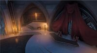 Castlevania Season 4 Background- Carmilla's War Room Full View
