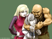 Yoko, Soma and Hammer on an official wallpaper.