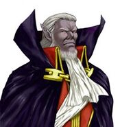 de Rais disguised as Dracula. Artwork from Legacy of Darkness.