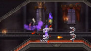 Alucard attacking two Bone Pillars at once.