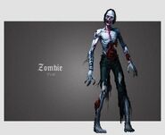 Zombie official art for Mirror of Fate.