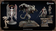 Various statues, including statues of Alucard and Maria Renard.