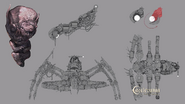 Mechanical Monstrosity's 'brain' concept art.