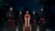 The Bishop of Gresit and his group of clerics.