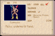 Cagnazzo enemy list entry from Aria of Sorrow.