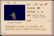 An undead soldier from the war. (Aria of Sorrow)