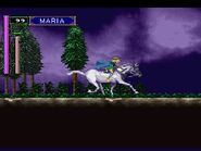 Maria on horse in Symphony of the Night (Saturn).