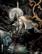 SOTN Cover Artwork.jpg (1.9 MB) Alucard's artwork from Symphony of the Night by Ayami Kojima, which was used as the cover artwork for the original Japanese and European releases of the game.