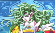 Medusa from the Sexy Parodius cover artwork for Sega Saturn