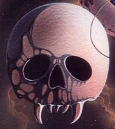 Night Stalker's skull from the Famitsu guide for The Adventure.