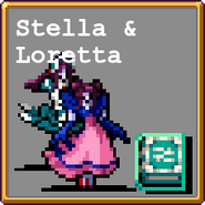 "Stella & Loretta" select profile in Vampire Survivors.