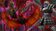 Dullahan with other enemies in Grimoire of Souls.