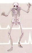 Skeleton from the Japanese Rondo of Blood instruction booklet