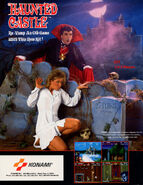 A live action advertisement of Haunted Castle featuring Dracula and Selena.