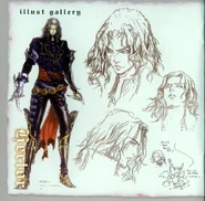 Concept sketches from the Curse of Darkness OST booklet.