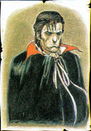 Alucard artwork from the Nintendo Power Dracula's Curse guide.