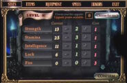 Stat Upgrade Menu