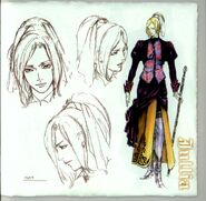 Concept sketches from the Curse of Darkness OST booklet.
