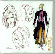 Concept sketches from the Curse of Darkness OST booklet.