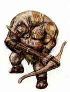 Sniper Orc concept art from the BradyGames Curse of Darkness Official Strategy Guide.