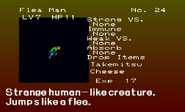 Flea Man enemy list entry from The Dracula X Chronicles version of Symphony of the Night.